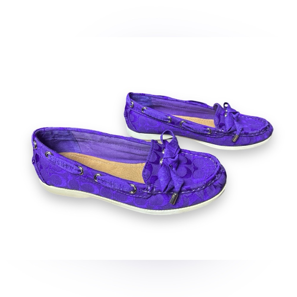 Coach Carisa Purple Boat Shoe - Picture 5 of 8